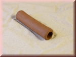 Tonröhre mini braun ca. 7 cm Länge ca. 1,5 cm Durchmesser